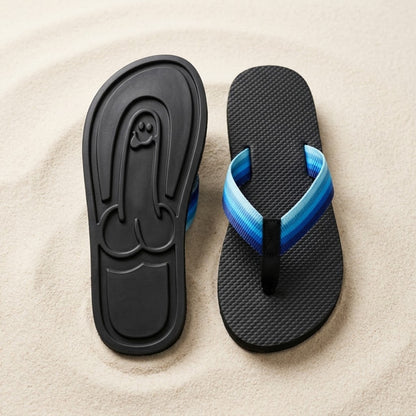 Hidden Print Beach Flops